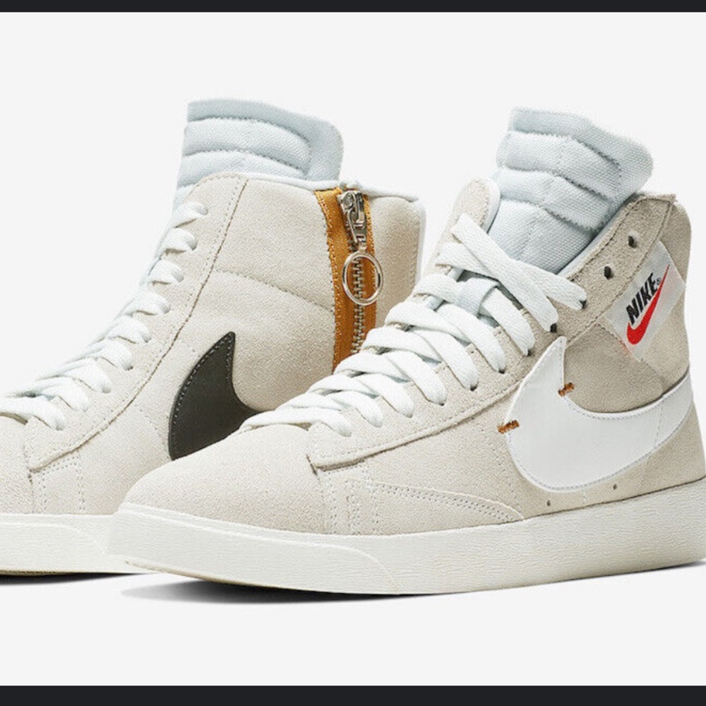 NIKE BLAZER MID REBEL EITH ZIPPER IN OFFWHITE